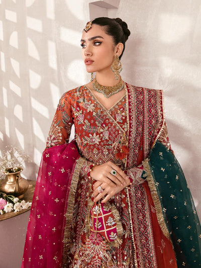 Gulaal | Wedding Formals | ZAIRA GL-WS-22V1-30 (RUST ANGRAKHA) -  Gulaal Bridal - Original Designer Dress - House of Maryam