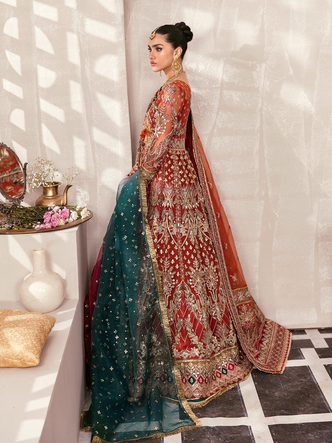 Gulaal | Wedding Formals | ZAIRA GL-WS-22V1-30 (RUST ANGRAKHA)