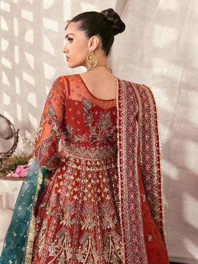 Gulaal | Wedding Formals | ZAIRA GL-WS-22V1-30 (RUST ANGRAKHA) -  Gulaal Bridal - Original Designer Dress - House of Maryam