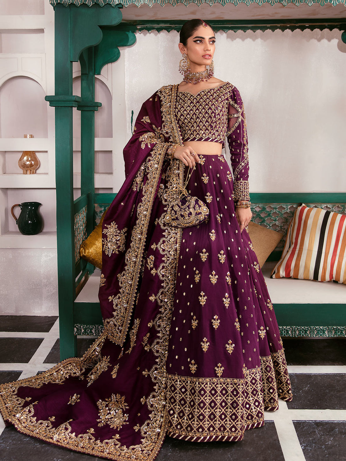 Gulaal | Wedding Formals | SHAZMINAH GL-WS-22V1-31 (LEHNGA AND CHOLI) -  Gulaal Bridal - Original Designer Dress - House of Maryam