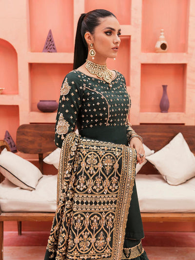 Gulaal | Wedding Formals | GL-WS-22V1-33 (SHIRT AND GHARARA) -  Gulaal Bridal - Original Designer Dress - House of Maryam