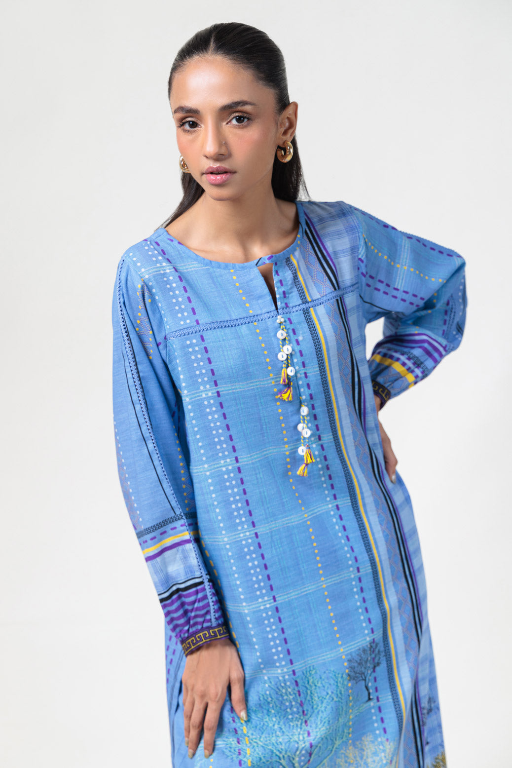 Bonanza Satrangi | Purple Khaddar 2 Piece (WS1242P02) -  Bonanza Satrangi Ready To Wear - Original Designer Dress - House of Maryam