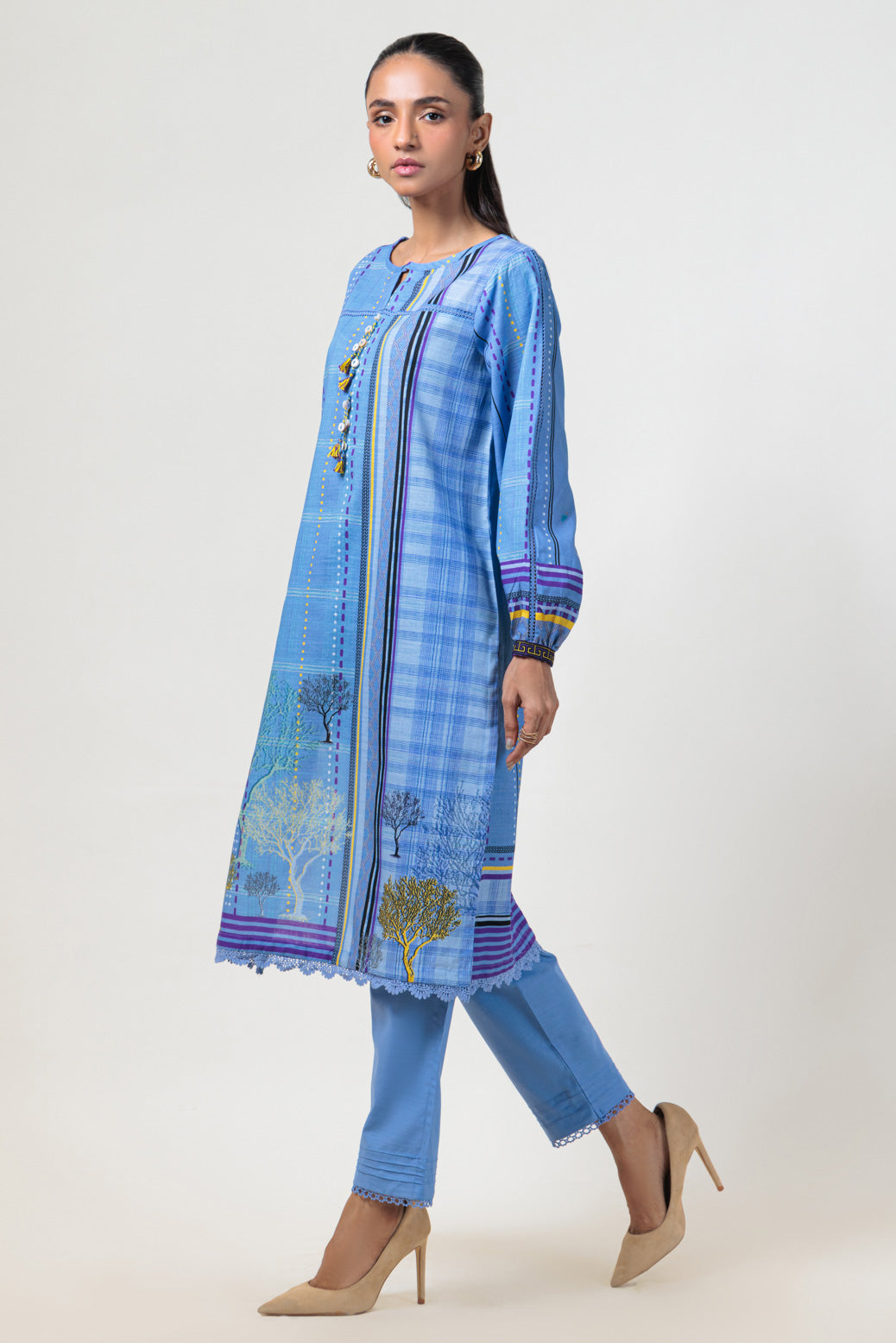 Bonanza Satrangi | Purple Khaddar 2 Piece (WS1242P02) -  Bonanza Satrangi Ready To Wear - Original Designer Dress - House of Maryam