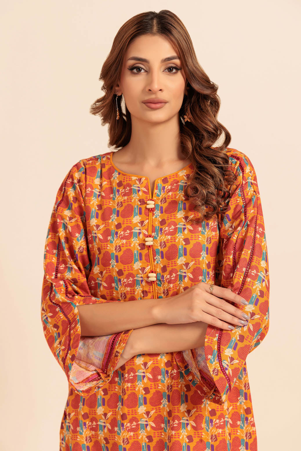 Bonanza Satrangi | Orange Khaddar 2 Piece (WS1242P03) -  Bonanza Satrangi Ready To Wear - Original Designer Dress - House of Maryam