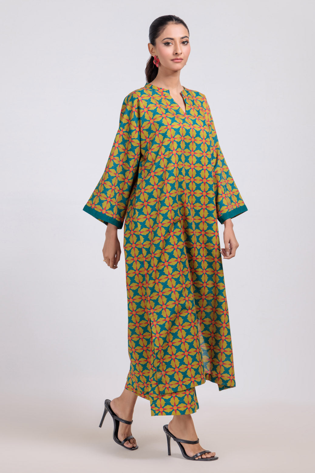 Bonanza Satrangi | Green Khaddar 2 Piece (WS1242P06) -  Bonanza Satrangi Ready To Wear - Original Designer Dress - House of Maryam