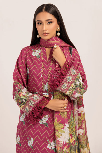 Bonanza Satrangi | Pink Khaddar 3 Piece (WS1243P02) -  Bonanza Satrangi Ready To Wear - Original Designer Dress - House of Maryam