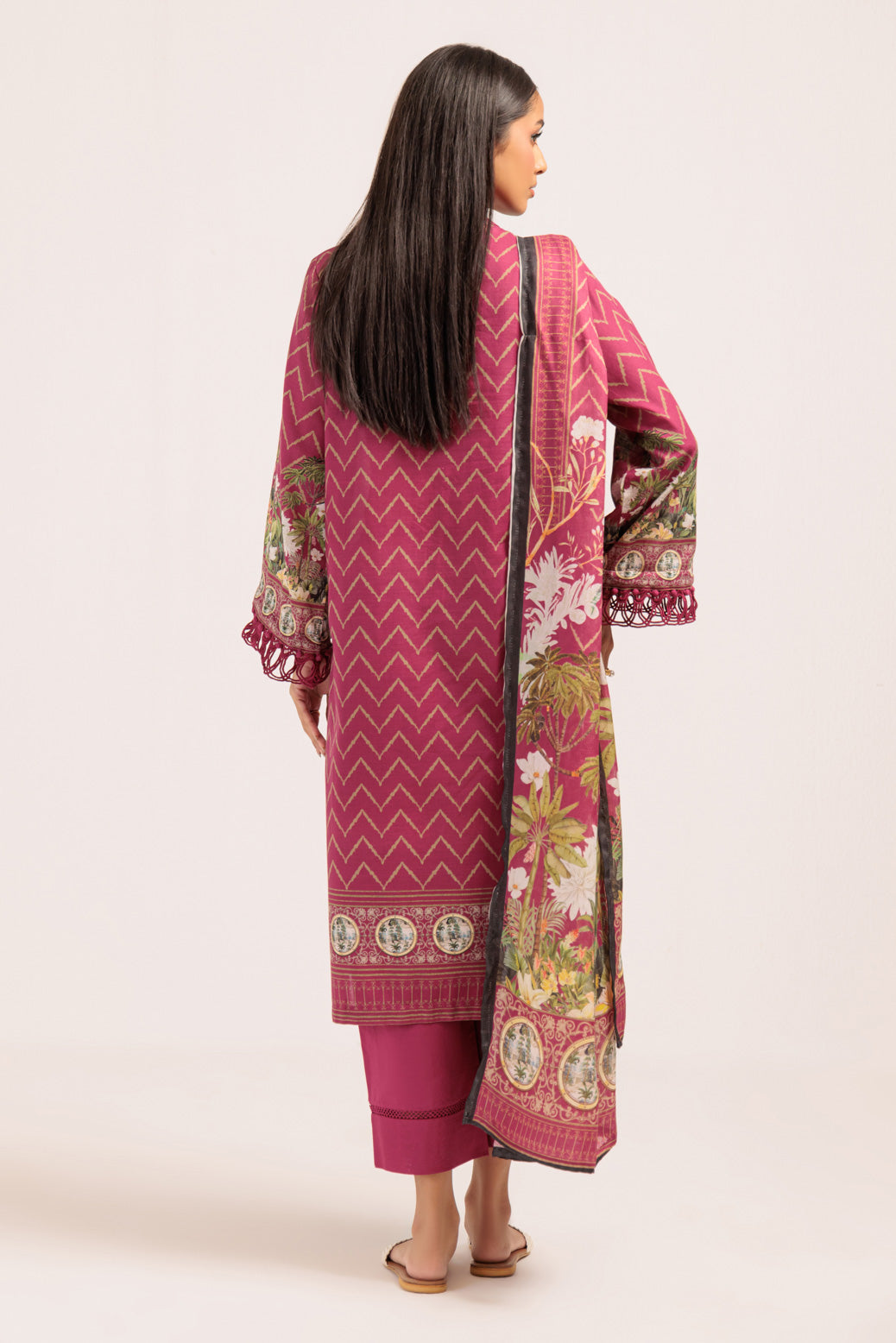 Bonanza Satrangi | Pink Khaddar 3 Piece (WS1243P02) -  Bonanza Satrangi Ready To Wear - Original Designer Dress - House of Maryam