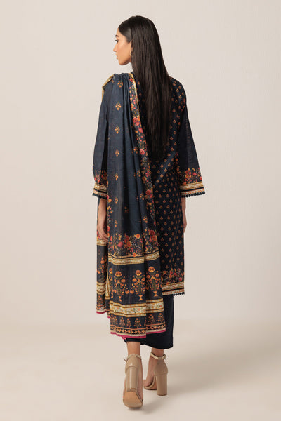 Bonanza Satrangi | N Blue Cambric 3 Piece (WS1243P04) -  Bonanza Satrangi Ready To Wear - Original Designer Dress - House of Maryam