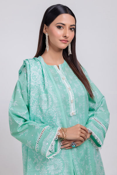 Bonanza Satrangi | Green Khaddar 3 Piece (WS1243P05) -  Bonanza Satrangi Ready To Wear - Original Designer Dress - House of Maryam