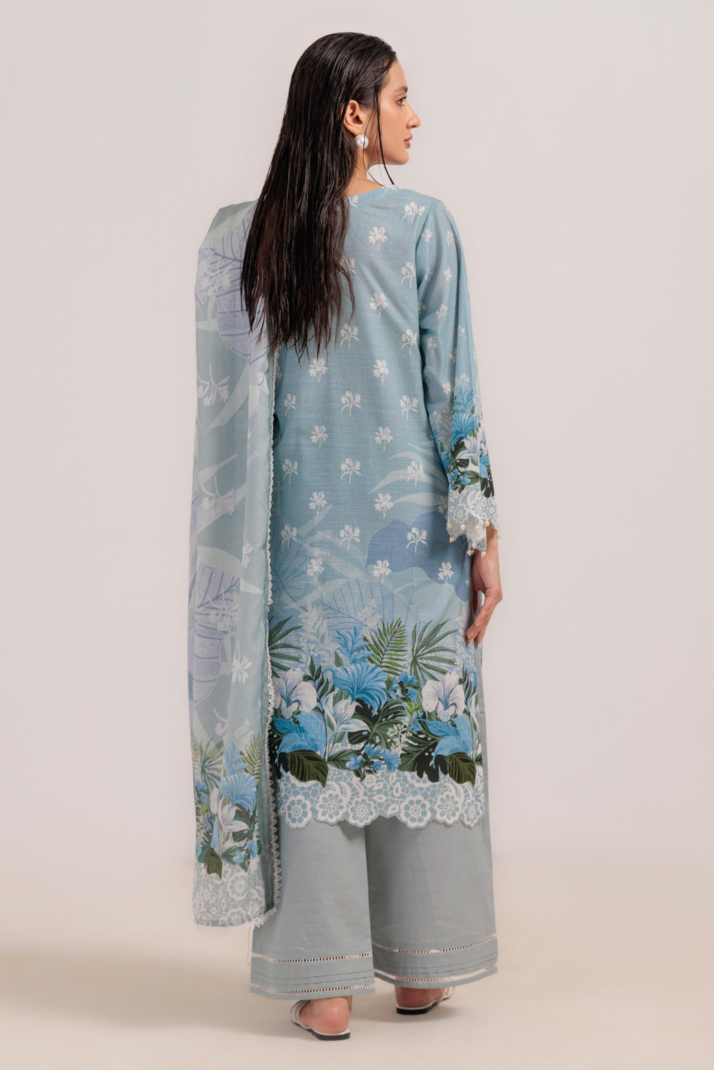Bonanza Satrangi | Grey Khaddar 3 Piece (WS1243P06) -  Bonanza Satrangi Ready To Wear - Original Designer Dress - House of Maryam