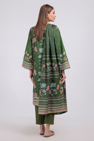 Bonanza Satrangi | Green Khaddar 3 Piece (WS1243P08) -  Bonanza Satrangi Ready To Wear - Original Designer Dress - House of Maryam