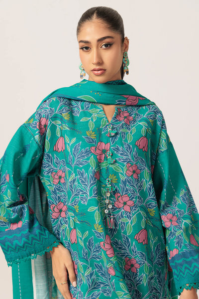 Bonanza Satrangi | Green Khaddar 3 Piece (WS1243P09) -  Bonanza Satrangi Ready To Wear - Original Designer Dress - House of Maryam