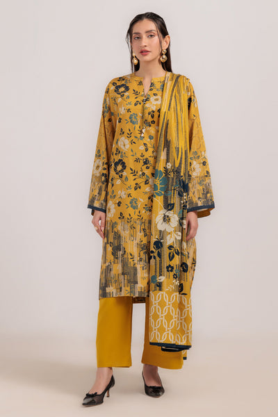 Bonanza Satrangi | Lemon Viscose 3 Piece (WS1243P12) -  Bonanza Satrangi Ready To Wear - Original Designer Dress - House of Maryam