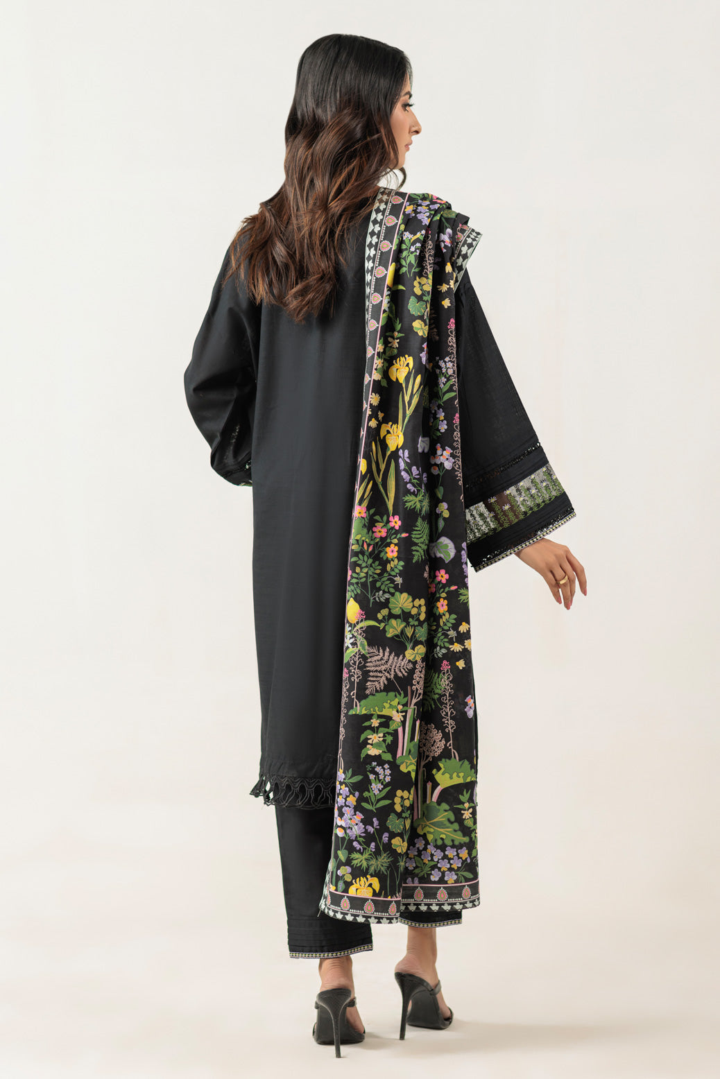 Bonanza Satrangi | Black Khaddar 3 Piece (WS1243P14) -  Bonanza Satrangi Ready To Wear - Original Designer Dress - House of Maryam