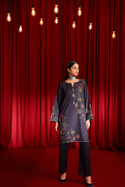 Bonanza Satrangi | N Blue Khaddar 2 Piece (WS2242P03) -  Bonanza Satrangi Ready To Wear - Original Designer Dress - House of Maryam