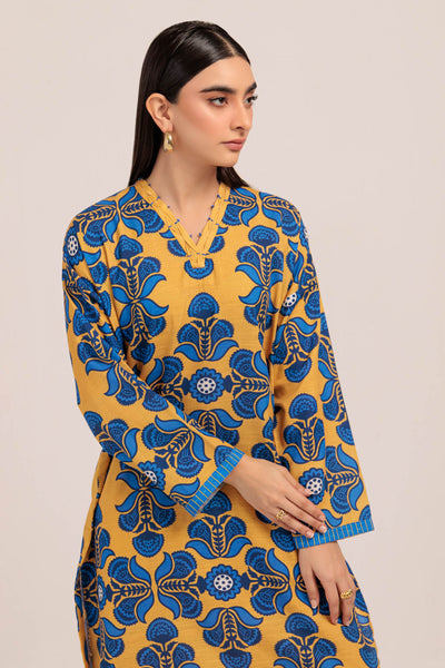 Bonanza Satrangi | Yellow Khaddar 2 Piece (WS2242P04) -  Bonanza Satrangi Ready To Wear - Original Designer Dress - House of Maryam