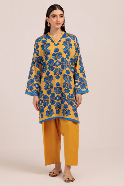Bonanza Satrangi | Yellow Khaddar 2 Piece (WS2242P04) -  Bonanza Satrangi Ready To Wear - Original Designer Dress - House of Maryam