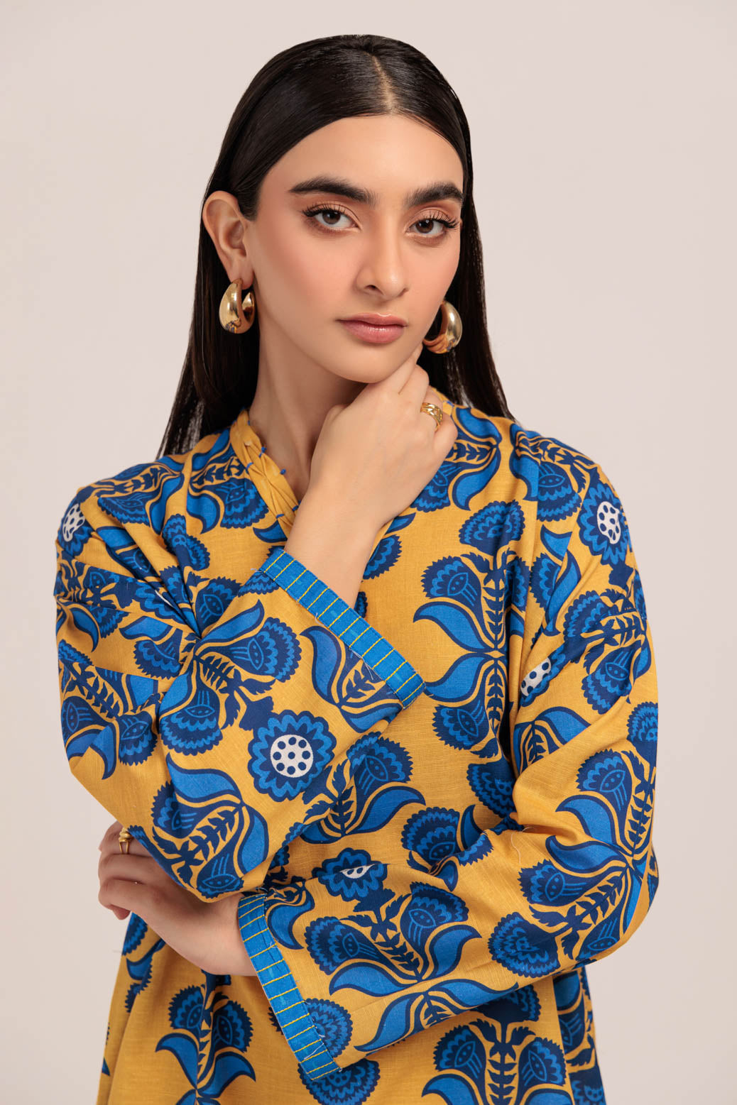 Bonanza Satrangi | Yellow Khaddar 2 Piece (WS2242P04) -  Bonanza Satrangi Ready To Wear - Original Designer Dress - House of Maryam
