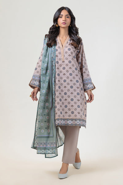 Bonanza Satrangi | Cream Cambric 3 Piece (WS2243P10) -  Bonanza Satrangi Ready To Wear - Original Designer Dress - House of Maryam