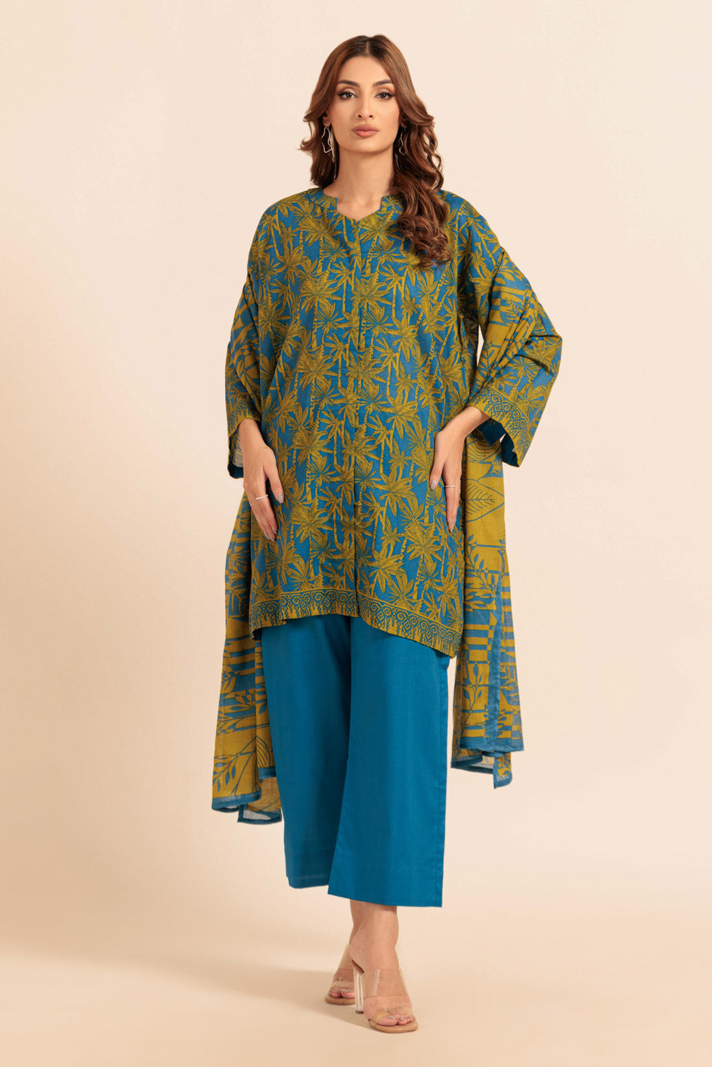 Bonanza Satrangi | Blue Cambric 3 Piece (WS2243P12)