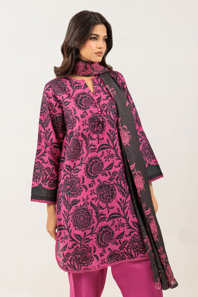 Bonanza Satrangi | Pink Khaddar 3 Piece (WS2243P25) -  Bonanza Satrangi Ready To Wear - Original Designer Dress - House of Maryam