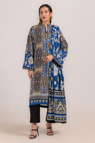 Bonanza Satrangi | Black Viscose 3 Piece (WS2243P35) -  Bonanza Satrangi Ready To Wear - Original Designer Dress - House of Maryam