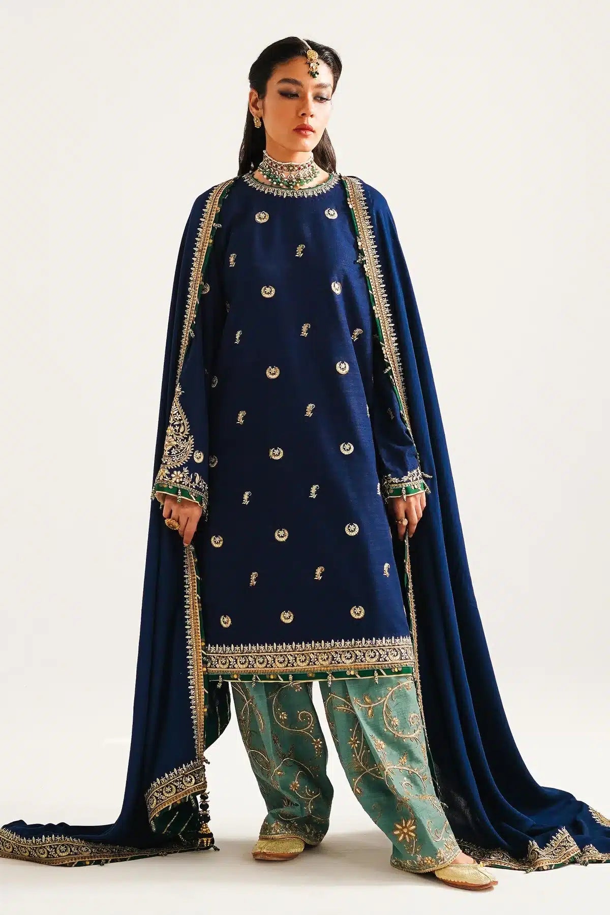 Zara ShahJahan | Winter Shawl 23 | WS23-D1 -  Zara Shahjahan Luxury - Original Designer Dress - House of Maryam