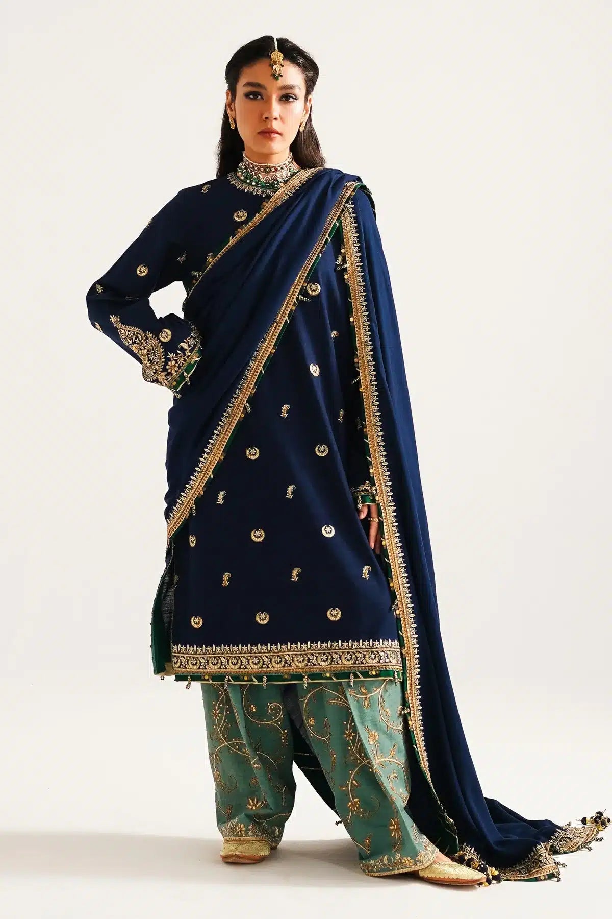 Zara ShahJahan | Winter Shawl 23 | WS23-D1 -  Zara Shahjahan Luxury - Original Designer Dress - House of Maryam