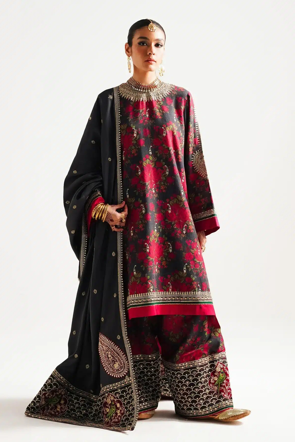Zara ShahJahan | Winter Shawl 23 | WS23-D3 -  Zara Sahjahan Luxury - Original Designer Dress - House of Maryam