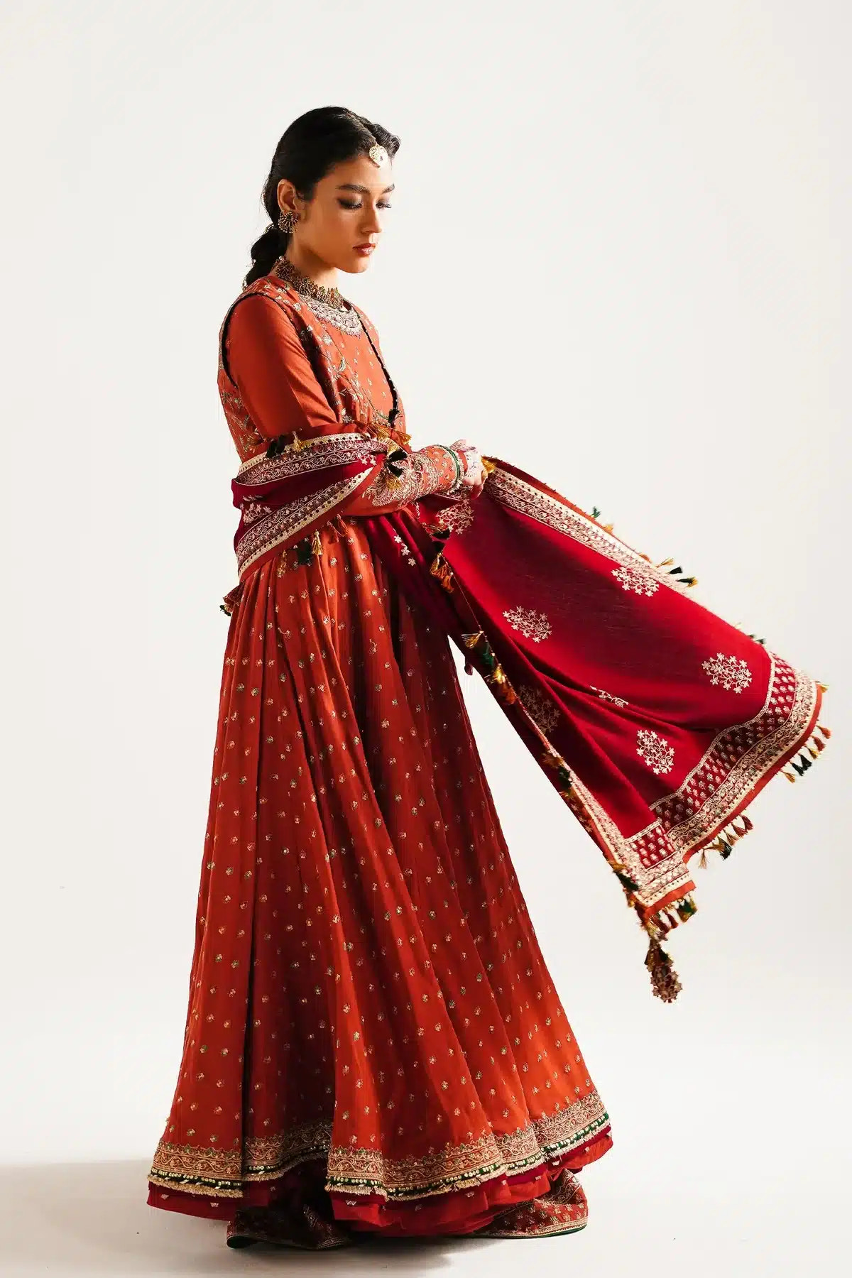 Zara ShahJahan | Winter Shawl 23 | WS23-D4 -  Zara Shahjahan Luxury - Original Designer Dress - House of Maryam