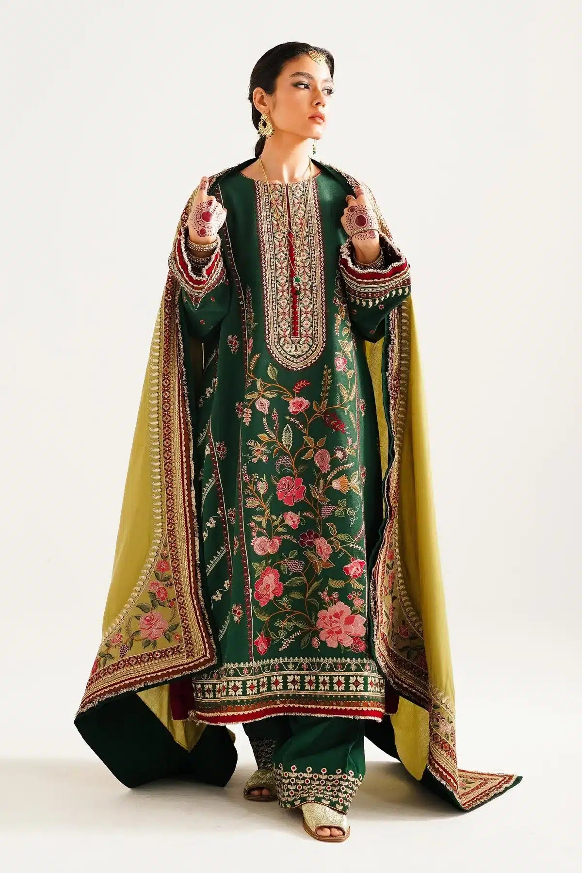 Zara ShahJahan | Winter Shawl 23 | WS23-D7 -  Zara Shahjahan Luxury - Original Designer Dress - House of Maryam