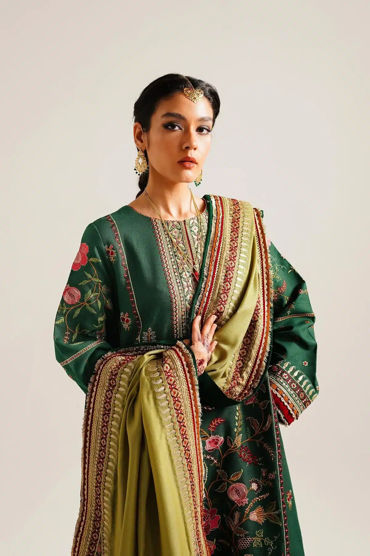 Zara ShahJahan | Winter Shawl 23 | WS23-D7 -  Zara Shahjahan Luxury - Original Designer Dress - House of Maryam