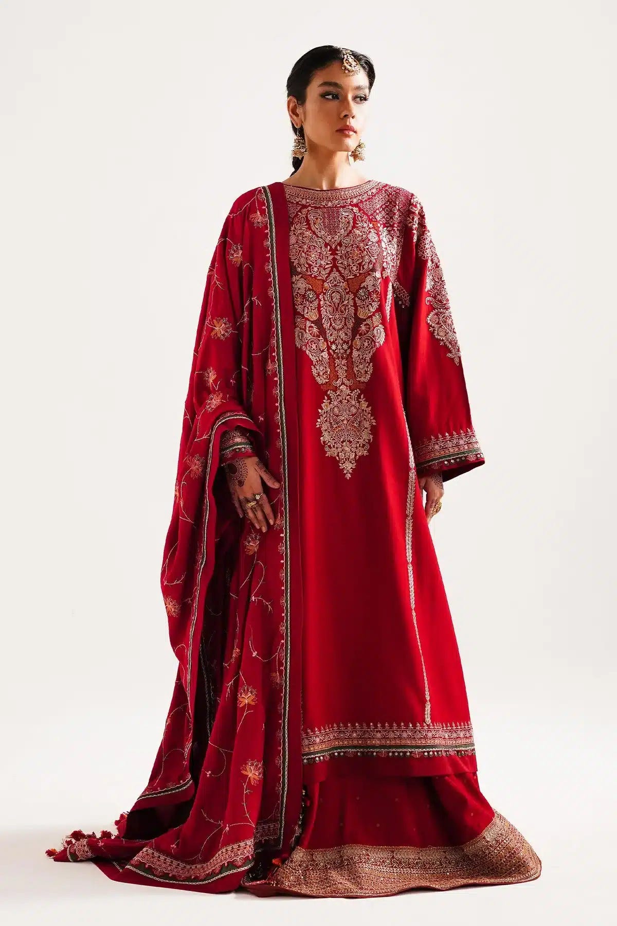 Zara ShahJahan | Winter Shawl 23 | WS23-D8 -  Zara Shahjahan Luxury - Original Designer Dress - House of Maryam