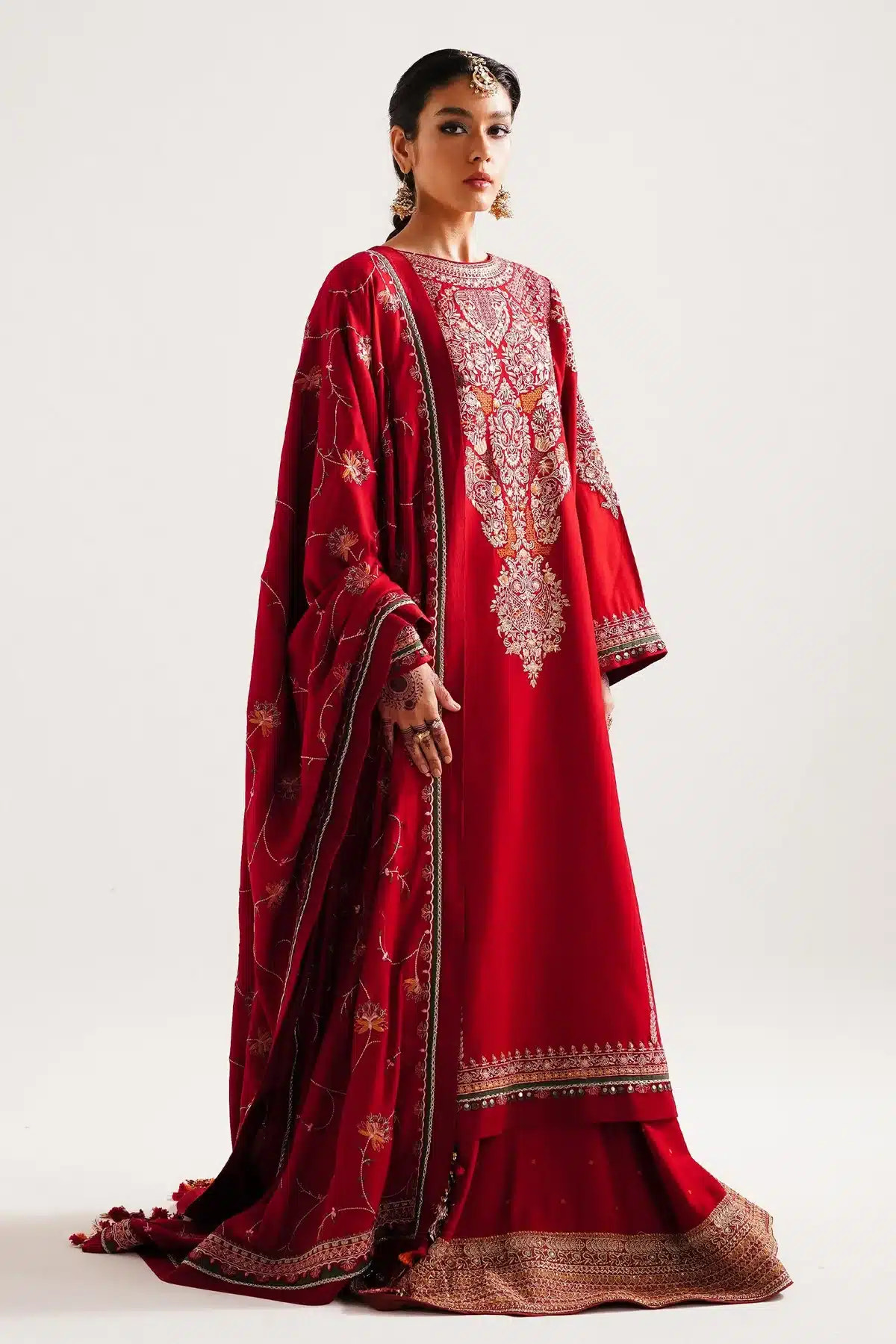 Zara ShahJahan | Winter Shawl 23 | WS23-D8 -  Zara Shahjahan Luxury - Original Designer Dress - House of Maryam