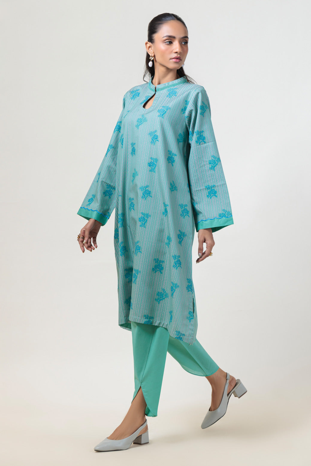 Bonanza Satrangi | Green Jacquard 2 Piece (WS5242P01) -  Bonanza Satrangi Ready To Wear - Original Designer Dress - House of Maryam