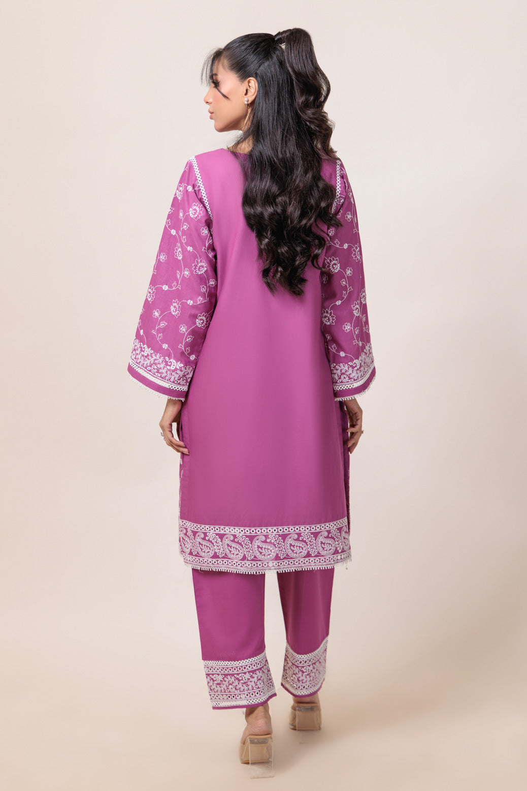 Bonanza Satrangi | D Pink Khaddar 2 Piece (WS6242P06) -  Bonanza Satrangi Ready To Wear - Original Designer Dress - House of Maryam