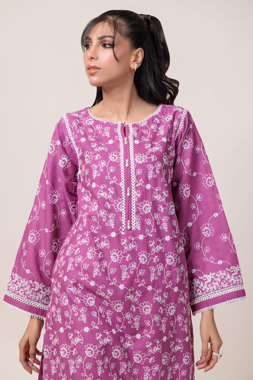 Bonanza Satrangi | D Pink Khaddar 2 Piece (WS6242P06) -  Bonanza Satrangi Ready To Wear - Original Designer Dress - House of Maryam