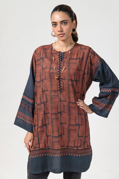 Bonanza Satrangi | Brown Khaddar 2 Piece (WS6242P07) -  Bonanza Satrangi Ready To Wear - Original Designer Dress - House of Maryam