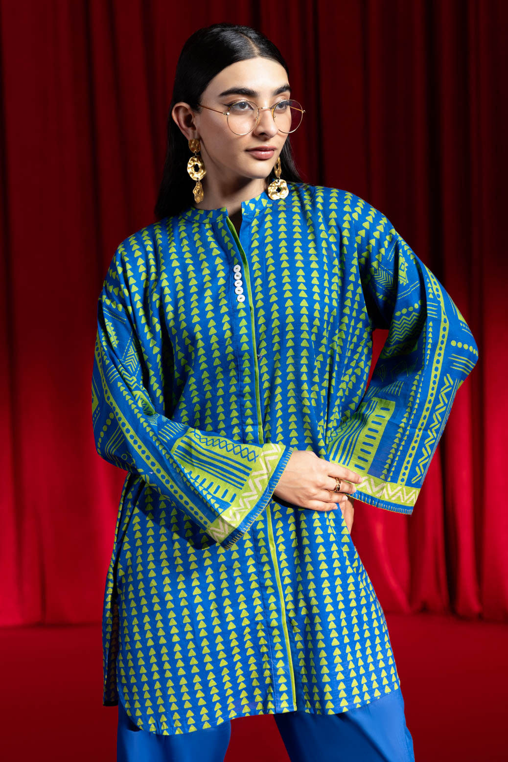 Bonanza Satrangi | Blue Cambric 2 Piece (WS6242P08) -  Bonanza Satrangi Ready To Wear - Original Designer Dress - House of Maryam