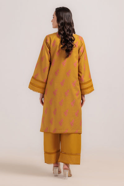 Bonanza Satrangi | Mustard Jacquard 2 Piece (WS6242P14) -  Bonanza Satrangi Ready To Wear - Original Designer Dress - House of Maryam
