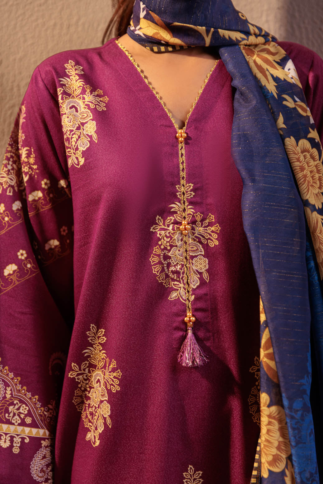 Bonanza Satrangi | Purple Ayudia 3 Piece (WS6243P07)