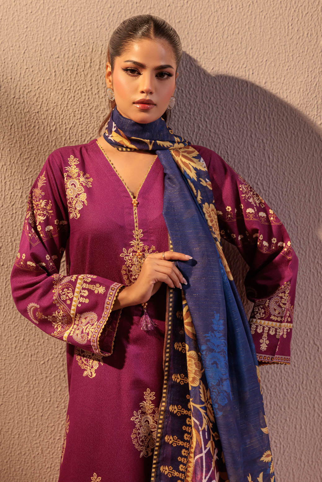 Bonanza Satrangi | Purple Ayudia 3 Piece (WS6243P07) -  Bonanza Satrangi Ready To Wear - Original Designer Dress - House of Maryam