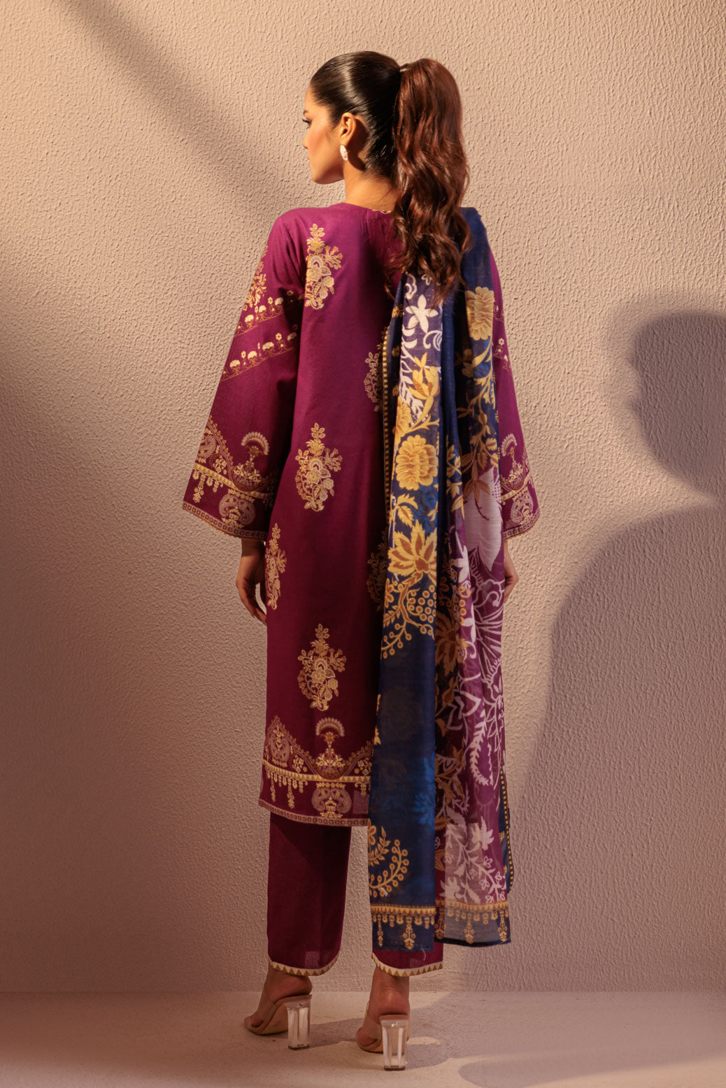 Bonanza Satrangi | Purple Ayudia 3 Piece (WS6243P07) -  Bonanza Satrangi Ready To Wear - Original Designer Dress - House of Maryam