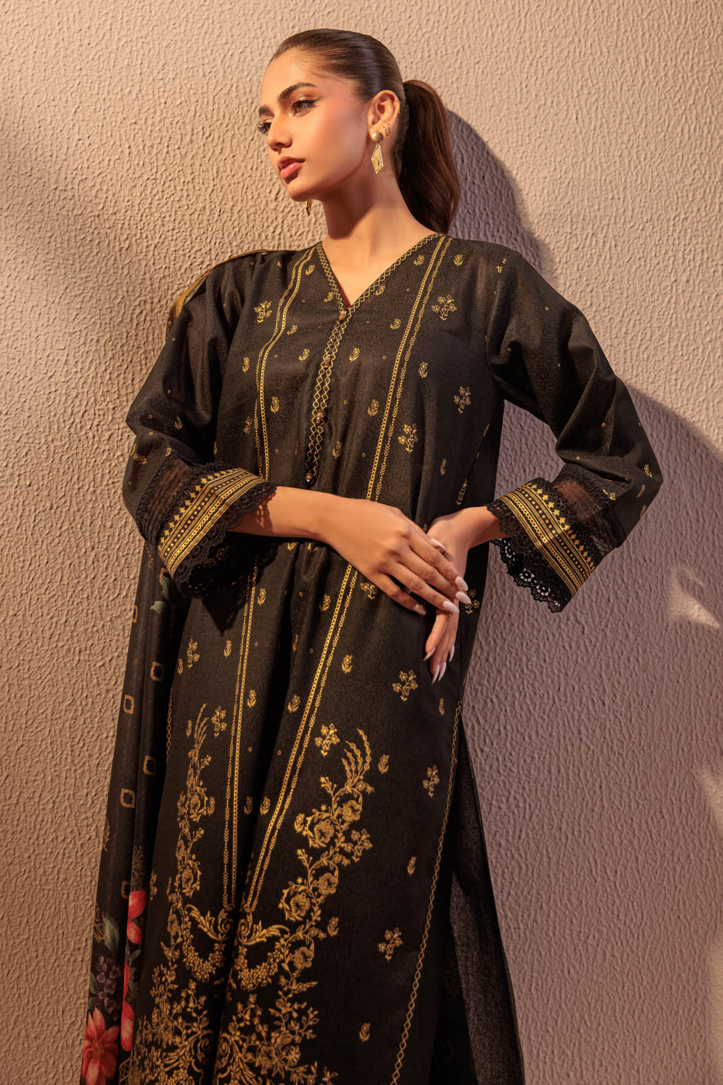 Bonanza Satrangi | Black Ayudia 3 Piece (WS6243P08) -  Bonanza Satrangi Ready To Wear - Original Designer Dress - House of Maryam