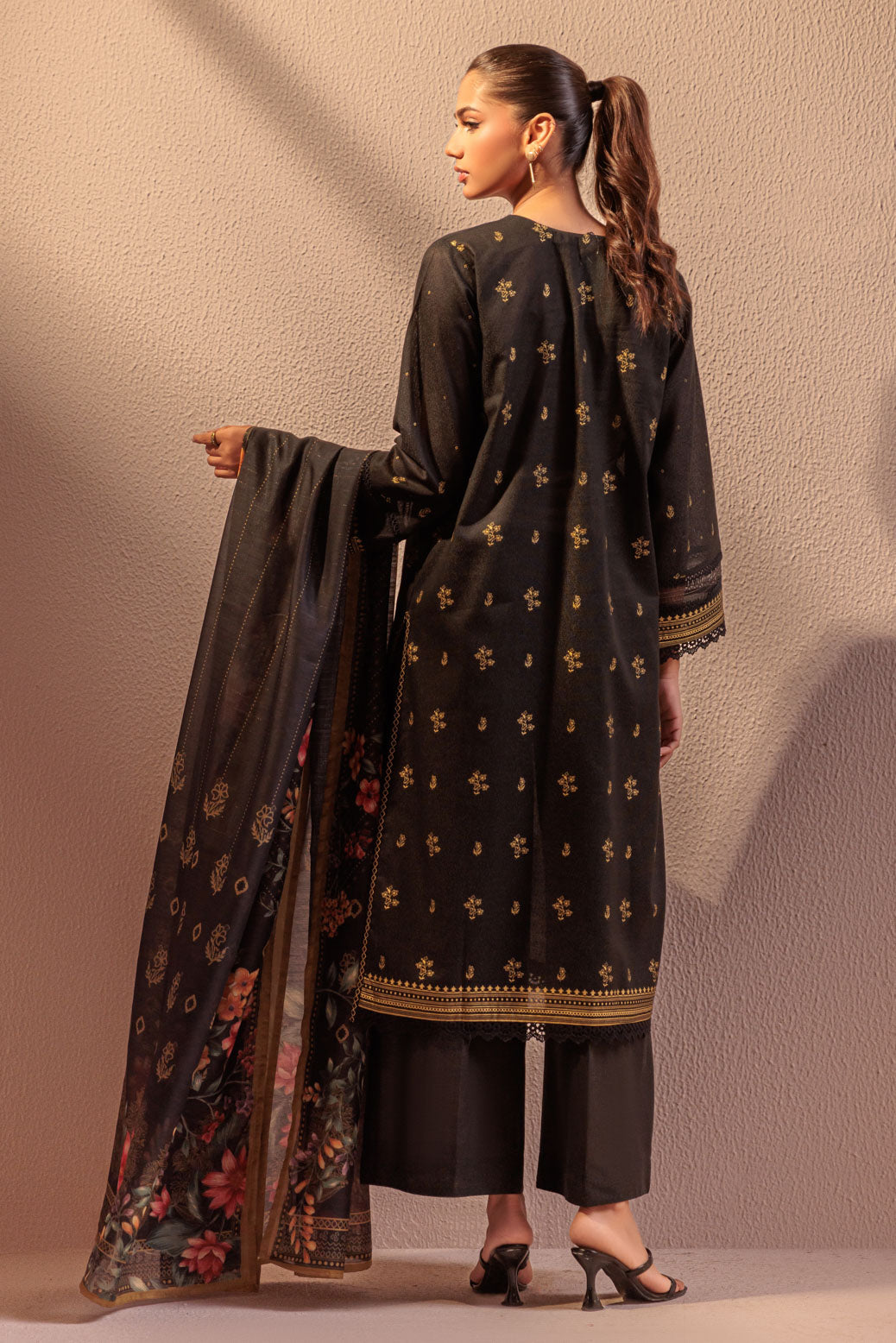 Bonanza Satrangi | Black Ayudia 3 Piece (WS6243P08) -  Bonanza Satrangi Ready To Wear - Original Designer Dress - House of Maryam