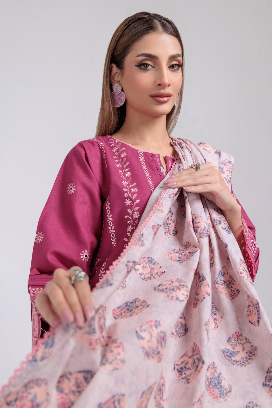 Bonanza Satrangi | Maroon Khaddar 3 Piece (WS6243P20) -  Bonanza Satrangi Ready To Wear - Original Designer Dress - House of Maryam