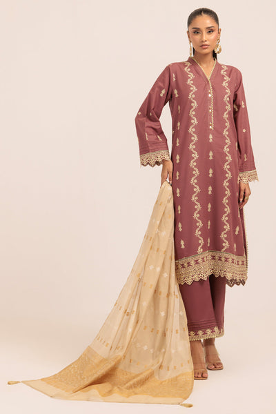 Bonanza Satrangi | Maroon Khaddar 3 Piece (WS6243P21) -  Bonanza Satrangi Ready To Wear - Original Designer Dress - House of Maryam