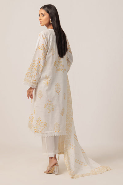 Bonanza Satrangi | O White Cambric 3 Piece (WS6243P27) -  Bonanza Satrangi Ready To Wear - Original Designer Dress - House of Maryam