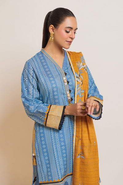 Bonanza Satrangi | Blue Cambric 3 Piece (WS6243P28) -  Bonanza Satrangi Ready To Wear - Original Designer Dress - House of Maryam