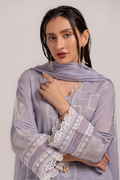 Bonanza Satrangi | Purple Cambric 3 Piece (WS6243P33) -  Bonanza Satrangi Ready To Wear - Original Designer Dress - House of Maryam